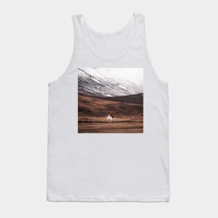 Picturesque Church in Winter North Iceland Tank Top